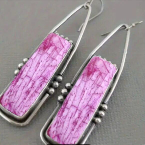 Boho retro style earrings - Picture 1 of 9